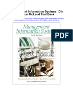 Management Information Systems 10Th Edition Mcleod Test Bank Full Chapter PDF
