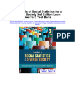 Essentials of Social Statistics For A Diverse Society 3Rd Edition Leon Guerrero Test Bank Full Chapter PDF