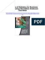 Download Essentials Of Statistics For Business And Economics 6Th Edition Anderson Test Bank full chapter pdf