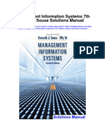 Management Information Systems 7Th Edition Sousa Solutions Manual Full Chapter PDF
