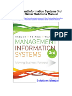 Management Information Systems 3Rd Edition Rainer Solutions Manual Full Chapter PDF