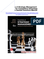 Essentials of Strategic Management The Quest For Competitive Advantage 6Th Edition Gamble Solutions Manual Full Chapter PDF