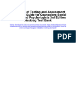 Essentials of Testing and Assessment A Practical Guide For Counselors Social Workers and Psychologists 3Rd Edition Neukrug Test Bank Full Chapter PDF