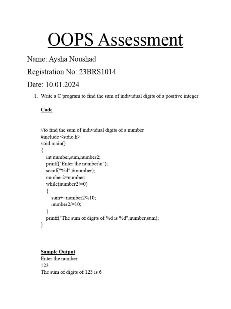 Oops 2 pdf sequence numbers