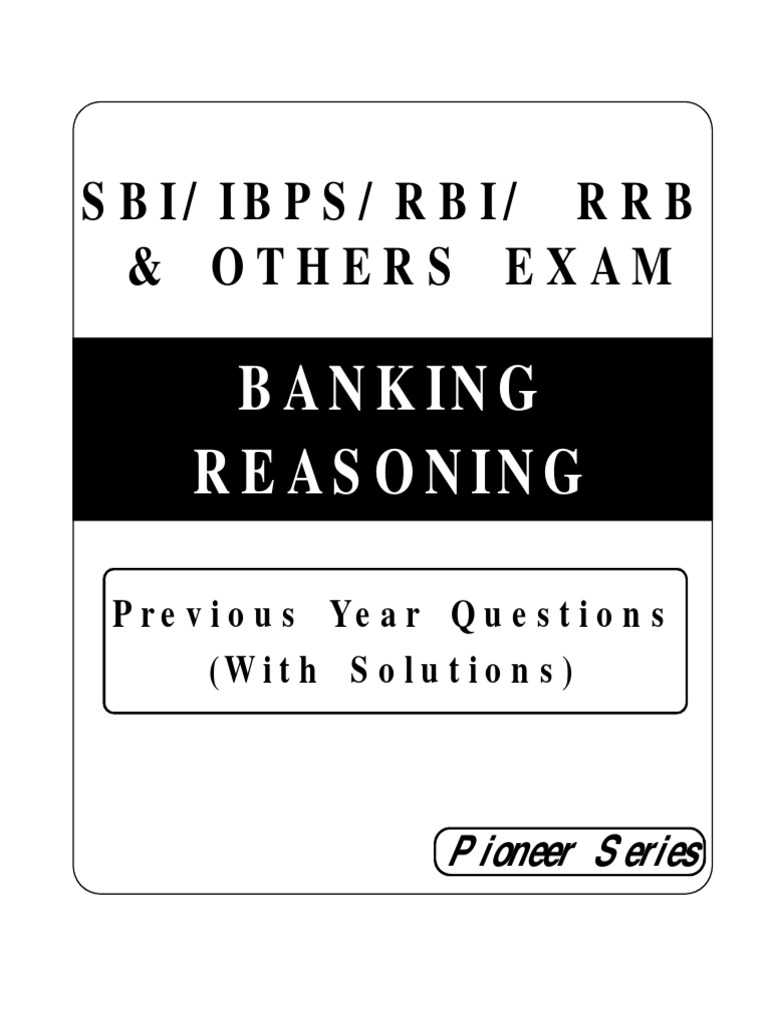 Banking Previous Years Questions Reasoning II PDF