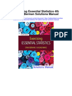 Exercising Essential Statistics 4Th Edition Berman Solutions Manual Full Chapter PDF