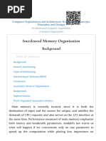 Interleaved Memory Organisation, Associative Memo