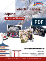 Japan Alphine 22 - 29 April
