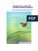 Download Arriba Comunicacion Y Cultura 6Th Edition Zayas Bazan Solutions Manual full chapter pdf