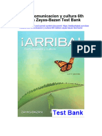 Download Arriba Comunicacion Y Cultura 6Th Edition Zayas Bazan Test Bank full chapter pdf