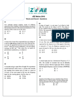 Previous Year Question Bank Physics Waves - and - Sounds - Problems