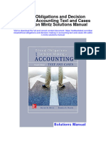 Ethical Obligations and Decision Making in Accounting Text and Cases 4Th Edition Mintz Solutions Manual Full Chapter PDF