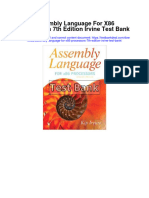 Assembly Language For X86 Processors 7Th Edition Irvine Test Bank Full Chapter PDF