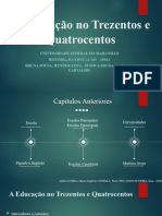 A Educação No Trezentos e Quatrocentos