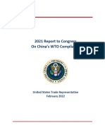 2021 USTR Report To Congress On China's WTO Compliance