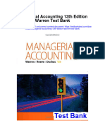 Managerial Accounting 13Th Edition Warren Test Bank Full Chapter PDF