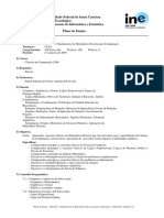 Matemática Discreta para Computação Plano Ensino