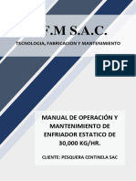 Manual de Operacion y Mantenimiento de Enfriador