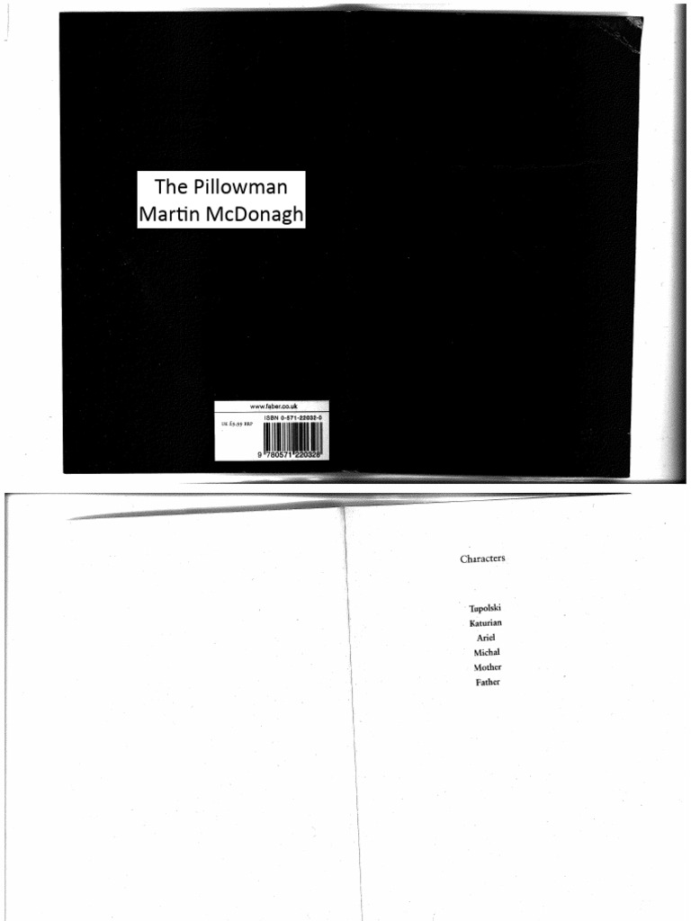 The Pillowman by Martin McDonagh PDF