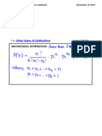 5.4 - Multinomial and Poisson Distribution