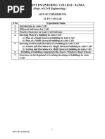 Auto-Cad LAB MANUAL