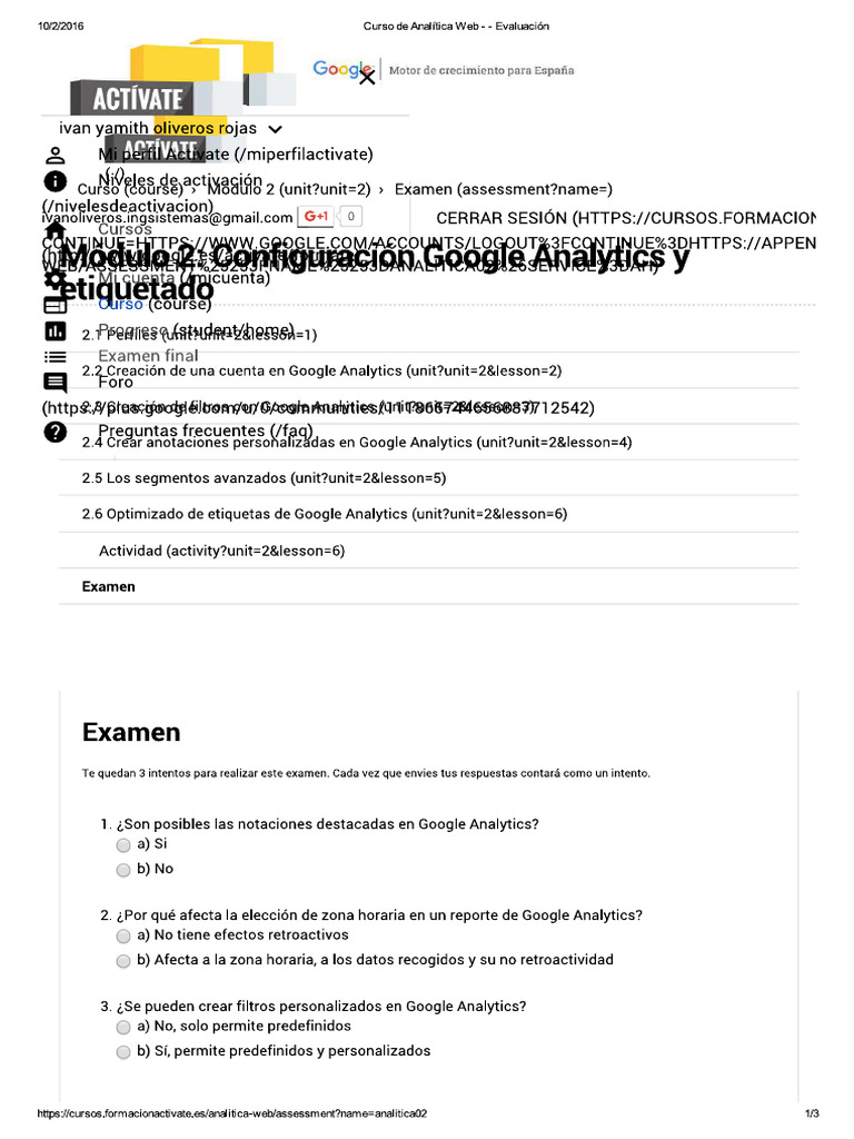 Modulo 2 Examen | PDF
