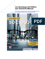 Experience Sociology 3Rd Edition Croteau Solutions Manual Full Chapter PDF