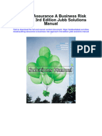 Auditing Assurance A Business Risk Approach 3Rd Edition Jubb Solutions Manual Full Chapter PDF