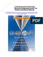 Auditing and Assurance Services Understanding The Integrated Audit 1St Edition Hooks Solutions Manual Full Chapter PDF