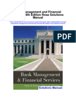 Bank Management and Financial Services 9Th Edition Rose Solutions Manual Full Chapter PDF