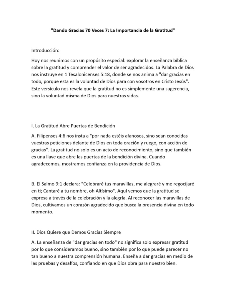 Dando Gracias 70 Veces 7 PDF