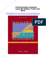 Managerial Economics Analysis Problems Cases 8Th Edition Truett Test Bank Full Chapter PDF