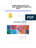 Exploring Microsoft Access 2013 Comprehensive 1St Edition Poatsy Test Bank Full Chapter PDF