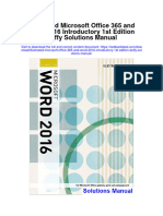 Illustrated Microsoft Office 365 and Word 2016 Introductory 1St Edition Duffy Solutions Manual Full Chapter PDF