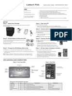 Liebert Psa 500 600va Quick Start Guide