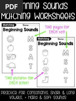 Beginning Letter Sound Match