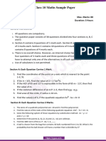 CBSE Class 10 Maths Sample Paper Set 6