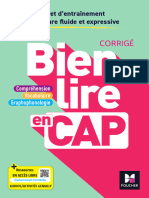 Corrige Bien Lire en CAP Francais - Ed 2023