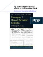 Managing and Using Information System 5Th Edition Pearlson Test Bank Full Chapter PDF