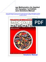 Download Basic College Mathematics An Applied Approach Canadian 1St Edition Aufmann Solutions Manual full chapter pdf