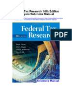 Download Federal Tax Research 10Th Edition Sawyers Solutions Manual full chapter pdf