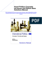 Download International Politics Concepts Theories And Issues 2Nd Edition Basu Solutions Manual full chapter pdf