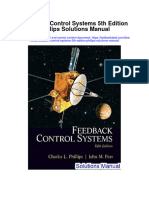 Feedback Control Systems 5Th Edition Phillips Solutions Manual Full Chapter PDF