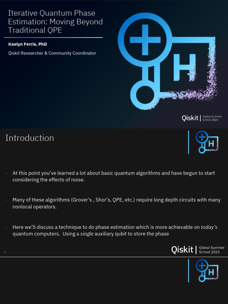 Iterative Quantum Phase Estimation | PDF
