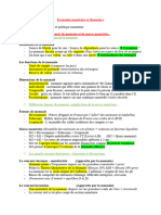 Analyse Et Politique Monétaire - 1A