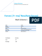 152.1-f Ma-Resultant Forces-Cie Igcse Physics Ext Theory-Ms-2