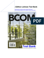 Bcom 5Th Edition Lehman Test Bank Full Chapter PDF
