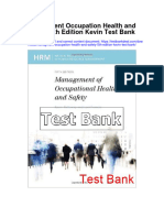 Managment Occupation Health and Safety 5Th Edition Kevin Test Bank Full Chapter PDF