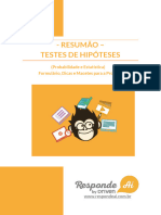 Teste de Hipóteses - Probabilidade e Estatística