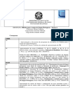 Cronograma de Didática para o Ensino Da Língua Portuguesa - Mirian Cerqueira - Matutino - Turma A 2023.1